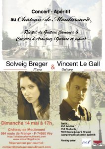 Concert Vincent Le Gall et Solveig Breger au Château de Moulinsard